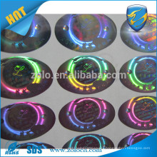 Sheets hologram label,custom round hologram label seal for boxes